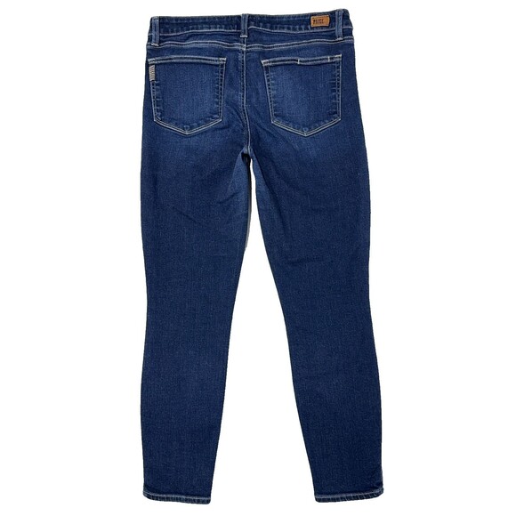Paige Anthropologie Verdugo Ankle Jeans Dark Wash Mid Rise Women’s Size 30 (J2) - Picture 2 of 9